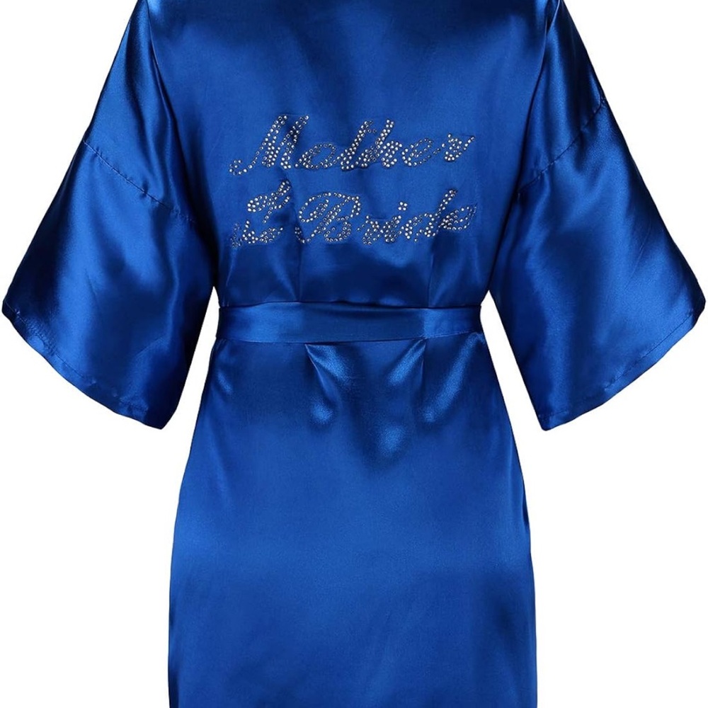 Blue Satin Robe